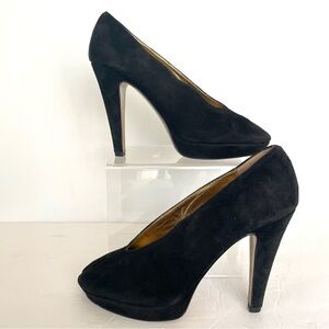 Claudia Ciuti Black Suede High Heels 9 M